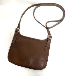 Vtg Coach Legacy Hippie Flap Slim Brown Leather Crossbody Purse #9142 D